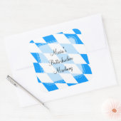 autocollant classique bleu blanc de Bavière (Enveloppe)