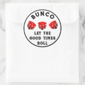 Autocollant classique de nuit de jeu Bunco (Sac)
