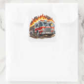 Autocollant Classique Héros de Secours Camion de P (Sac)