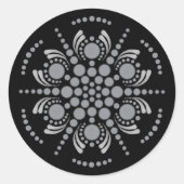Autocollant classique Mandala Modèle (Devant)