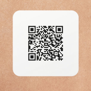 Autocollant classique professionnel QR Code person