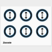 autocollant classique rond personnalisable (Feuille)