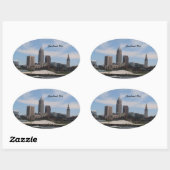 Autocollant Cleveland Ohio Downtown (Feuille)