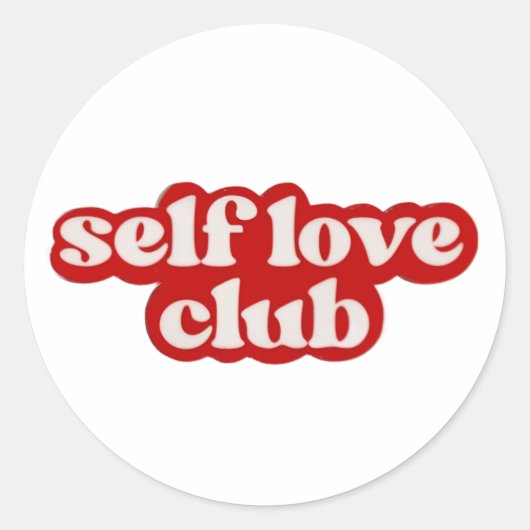Autocollant Club Self Love (Devant)