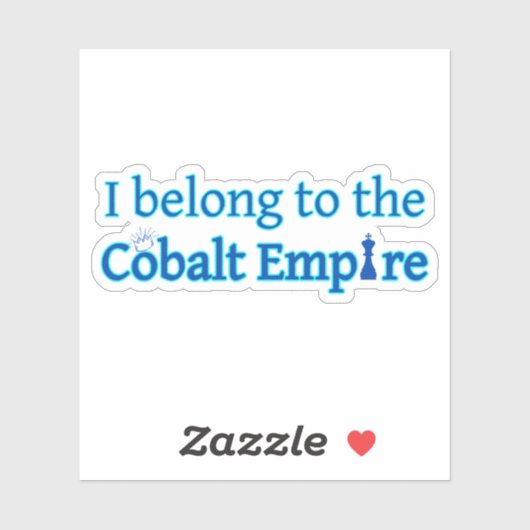 Autocollant Cobalt Empire (Feuille)
