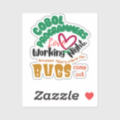 Autocollant Cobol Bugs sort la nuit (Feuille)