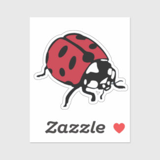 Autocollant coccinelle