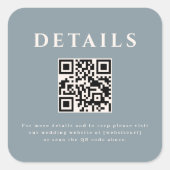 Autocollant Code QR de Mariage (Devant)