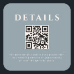 Autocollant Code QR de Mariage<br><div class="desc">Cette conception de mariage présente un design élégant et formel, parfait pour une cérémonie sophistiquée. L'invitation présente une esthétique minimaliste, avec des lignes épurées et une focalisation sur la typographie. Les noms sont affichés bien en vue dans une police serif classique, donnant à l'ensemble une atmosphère de grâce intemporelle. L'utilisation...</div>