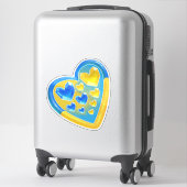 Autocollant Cœur (Sur valise)