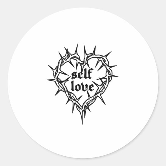Autocollant Coeur d'amour (Devant)