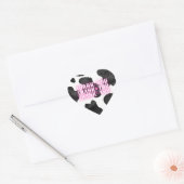 Autocollant Coeur de Merci Disco Cowgirl (Enveloppe)