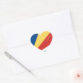 Autocollant Cœur des Seychelles, Drapeau des Seych (Enveloppe)