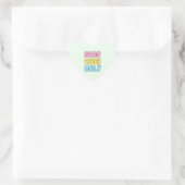 Autocollant cœur Good Vibes Only (Sac)