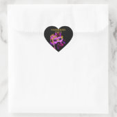 Autocollant Cœur MASQUERADE Rose Or (Sac)