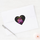 Autocollant Cœur MASQUERADE Rose Or (Enveloppe)