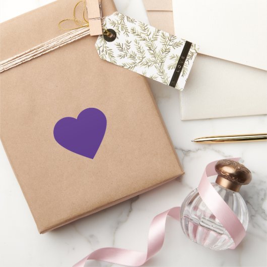 Autocollant Cœur Violet Monstre (Cadeaux)
