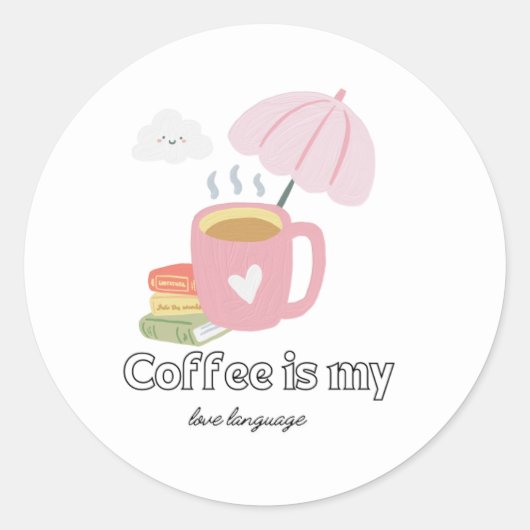 Autocollant Coffee Cute (Devant)