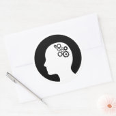 Autocollant | Cogs travaillant dans le cerveau (Enveloppe)