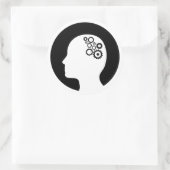 Autocollant | Cogs travaillant dans le cerveau (Sac)