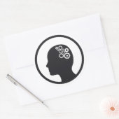 Autocollant | Cogs travaillant dans le cerveau (Enveloppe)