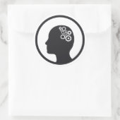 Autocollant | Cogs travaillant dans le cerveau (Sac)