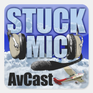 Autocollant coincé de MIC AvCast