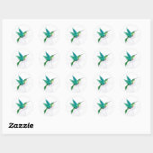 Autocollant colibri (Feuille)