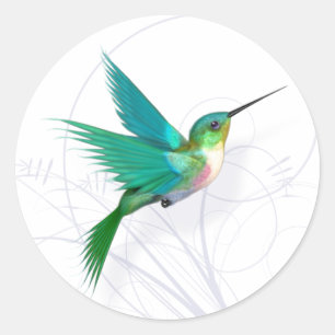 Autocollant colibri