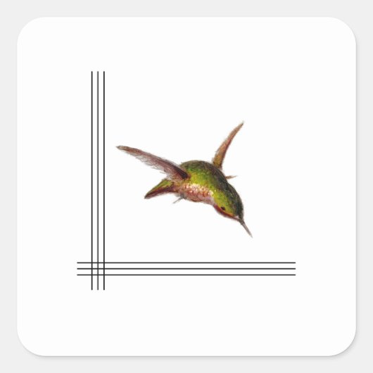Autocollant colibri (Devant)