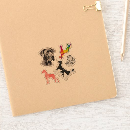 Autocollant Collection Grand Danois (Carnet)