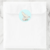 Autocollant Colombe & Branche d'Olivier (Sac)