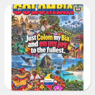 Autocollant Colombie