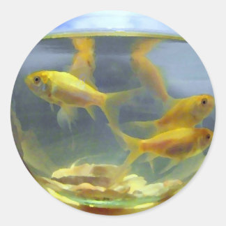 AUTOCOLLANT COLORÉ DE CADEAU DE CUVETTE DE POISSON