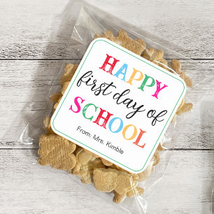 Autocollant coloré de l'école Whiteboard (Carré)