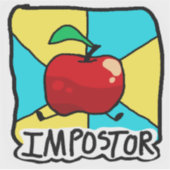 Autocollant coloré d'imposteur (Devant)