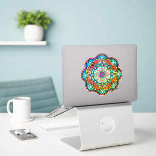 Autocollant coloré en mandala vinyle