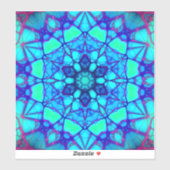 Autocollant coloré en mandala vinyle (Feuille)