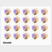 Autocollant coloré personnalisé (Feuille)