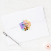 Autocollant coloré personnalisé (Enveloppe)