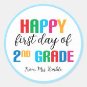 Autocollant coloré pour l'école primaire 2e année (Devant)