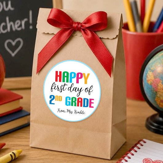 Autocollant coloré pour l'école primaire 2e année