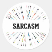 Autocollant coloré SARCASM (Devant)