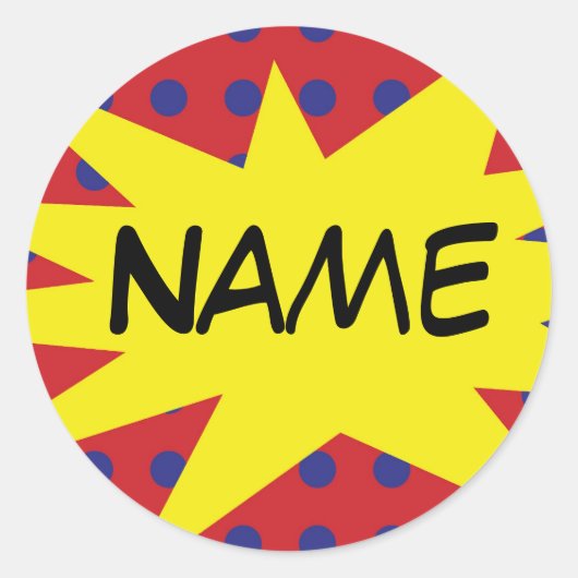 Autocollant comique personnalisé (Devant)