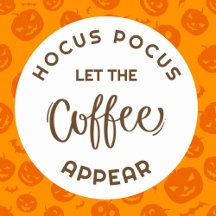 Autocollant commercial Café Hocus pocus Halloween