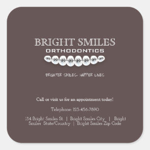 Autocollant commercial Orthodontiste Orthodontique
