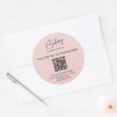 Autocollant commercial rose avec logo monogramme d (Enveloppe)