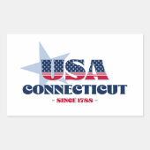 Autocollant Connecticut My Home State (Devant)
