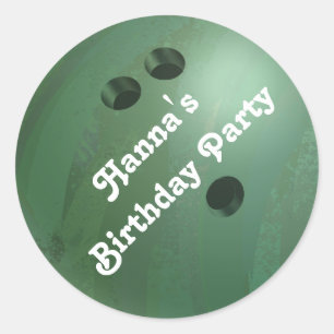 Autocollant cool Green Bowling Ball Custom Party