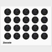 Autocollant Corbeau personnalisé sur plume (Feuille)
